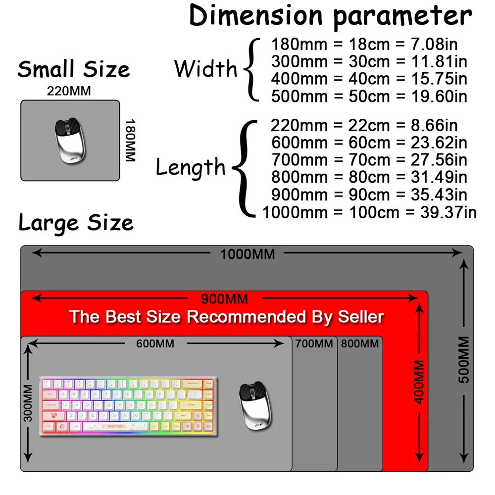 Starry sky abstract art Mouse Pad XXL Desktop Keyboard Pads Game Rubber Anti-slip Desk Mat HD Computer Accessories Long Mousepad