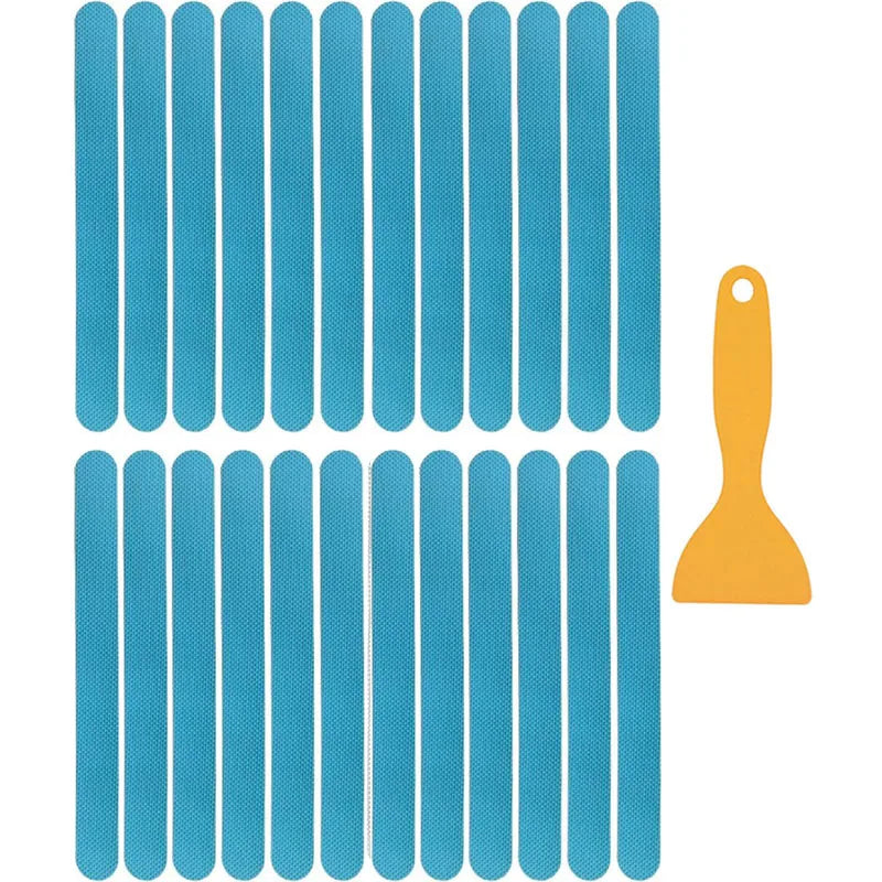 Anti-slip Strips Safety Shower Treads Stickers Bathtub Non Slip Sticker With Scraper Anti Skid Tape For Shower Tub Steps Floor