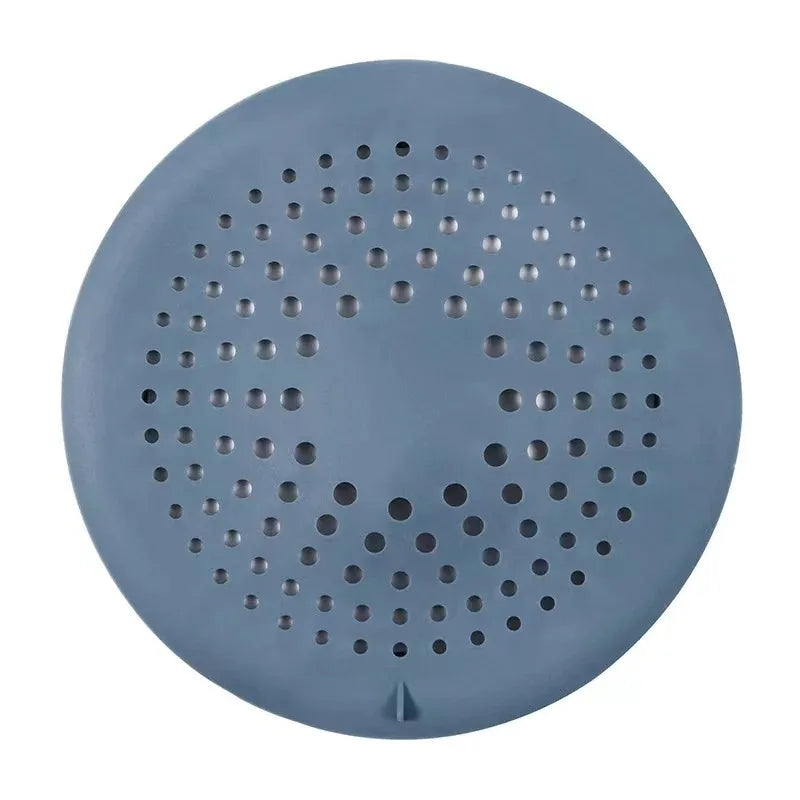 Shower Drain Hair Catcher Drain Cover Bathroom Tub with Suction Cup 5.9 Inches Silicone Sink Strainer Suit for Bathtub,