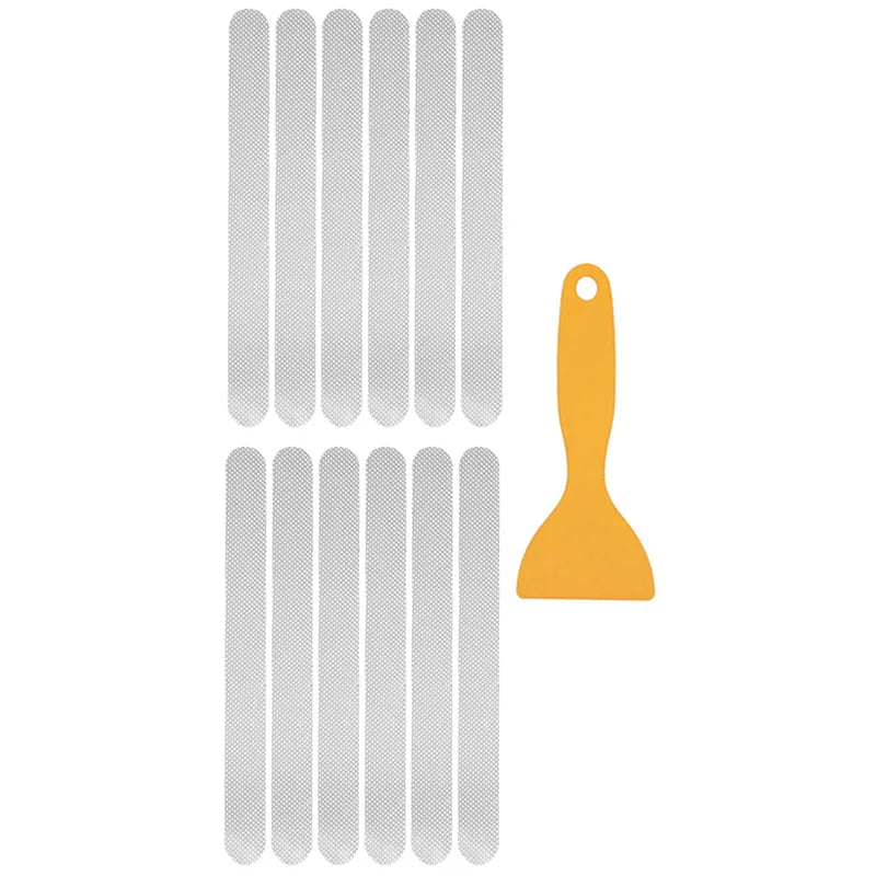 Anti-slip Strips Safety Shower Treads Stickers Bathtub Non Slip Sticker With Scraper  Anti Skid Tape For Shower Tub Steps Floor