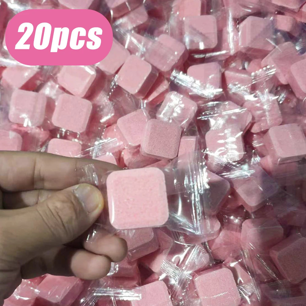 3-20Pcs Toilets Cleaning Effervescent Tablet Toilet Cleaner Deodorant Remover Urine Stain Yellow Dirt Home Batnroom Cleaning