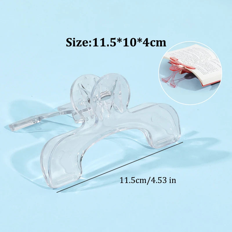 1pcs Book Clip Simple Reading Stand Note Clamp Anti-Flip Folder Fixed Reading Holder Office Study Tool for Desk