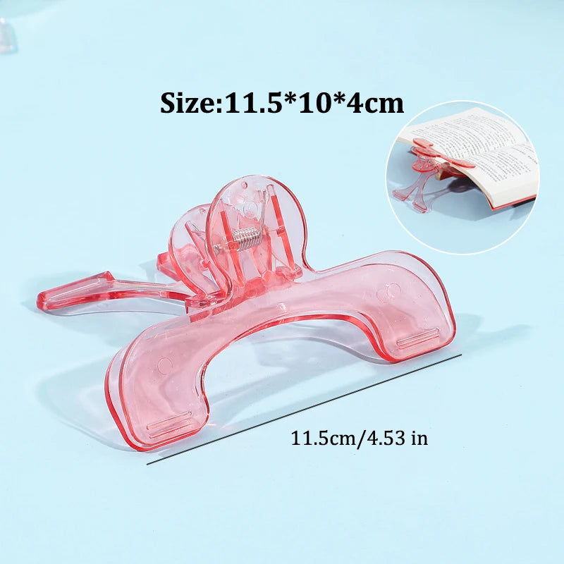 1pcs Book Clip Simple Reading Stand Note Clamp Anti-Flip Folder Fixed Reading Holder Office Study Tool for Desk