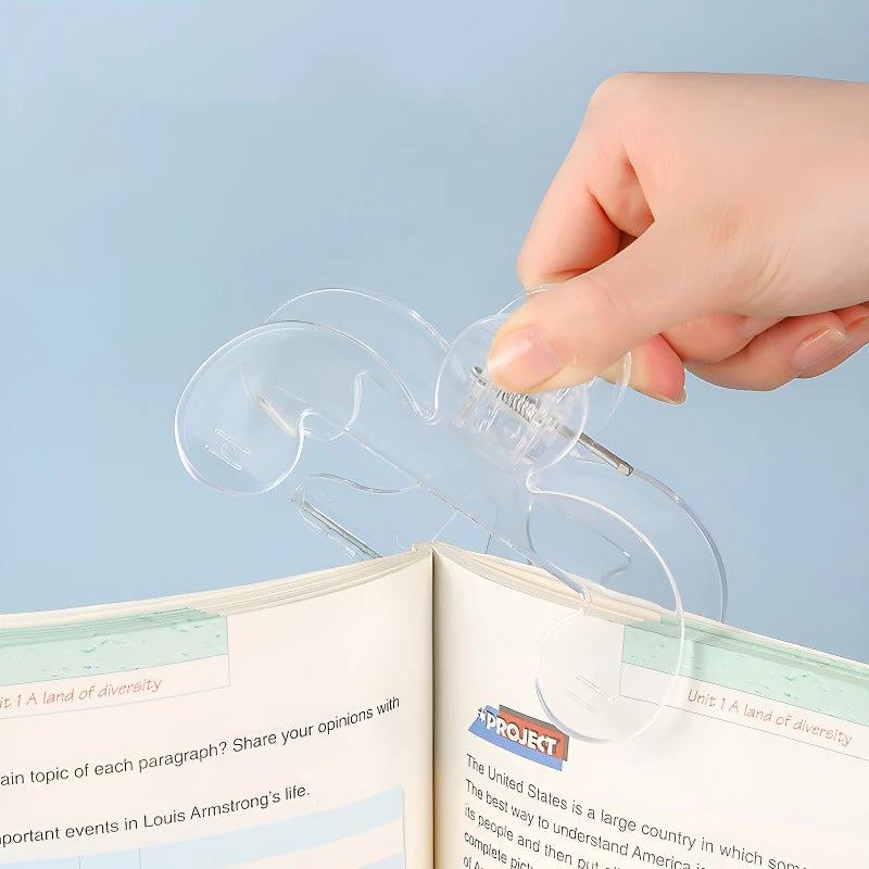 1pcs Book Clip Simple Reading Stand Note Clamp Anti-Flip Folder Fixed Reading Holder Office Study Tool for Desk