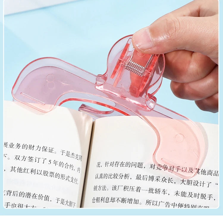 1pcs Book Clip Simple Reading Stand Note Clamp Anti-Flip Folder Fixed Reading Holder Office Study Tool for Desk