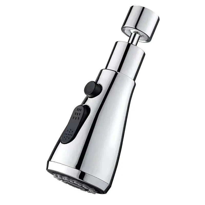 1pc Faucet Extender Metal Alloy,Three Modes,Head Water Saver Home Extended Shower Spray Filter