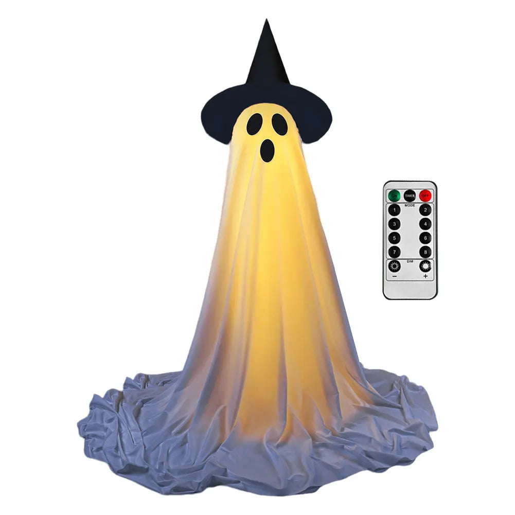 Light Up Ghost Halloween Decorations Outdoor Ghost Decorations Scary Standing Ghosts Decor for Front Door Porch Yard Home Party