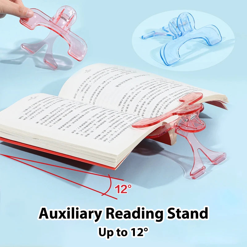 1pcs Book Clip Simple Reading Stand Note Clamp Anti-Flip Folder Fixed Reading Holder Office Study Tool for Desk